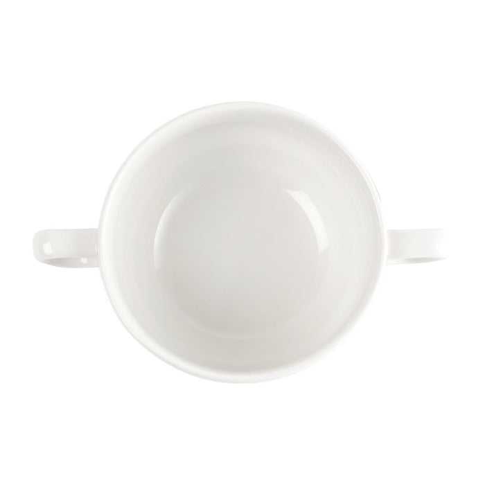 Churchill Whiteware Handled Soup Bowls 398ml (24 Pack) Churchill