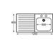 KWC DVS Self Assembly Stainless Steel Sink Left Hand Drainer 1200x600mm KWC DVS