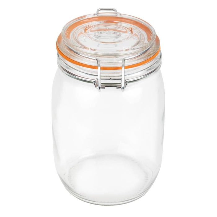 Vogue Clip Top Preserve Jar 1000ml Vogue
