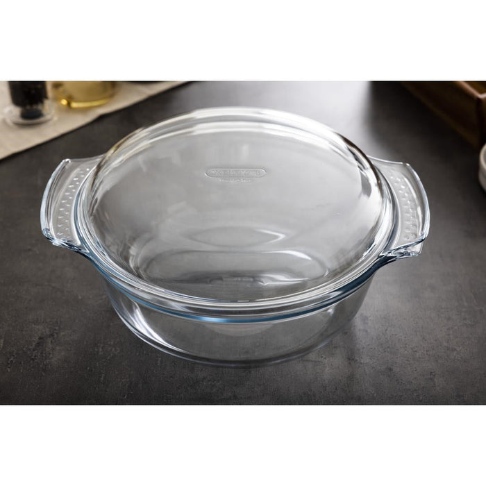 Pyrex Round Glass Casserole Dish 3.75Ltr Pyrex