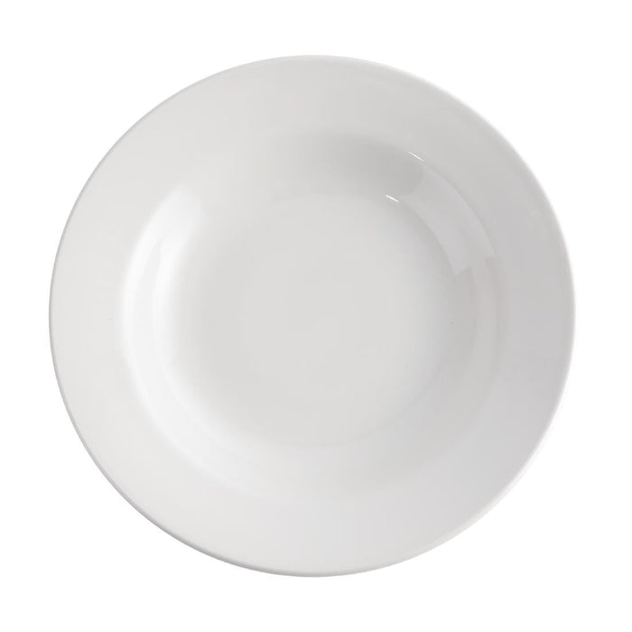 Churchill Whiteware Classic Rimmed Soup Bowls 230mm (24 Pack) Churchill