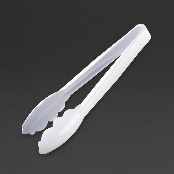 Vogue White Tongs 9" Vogue