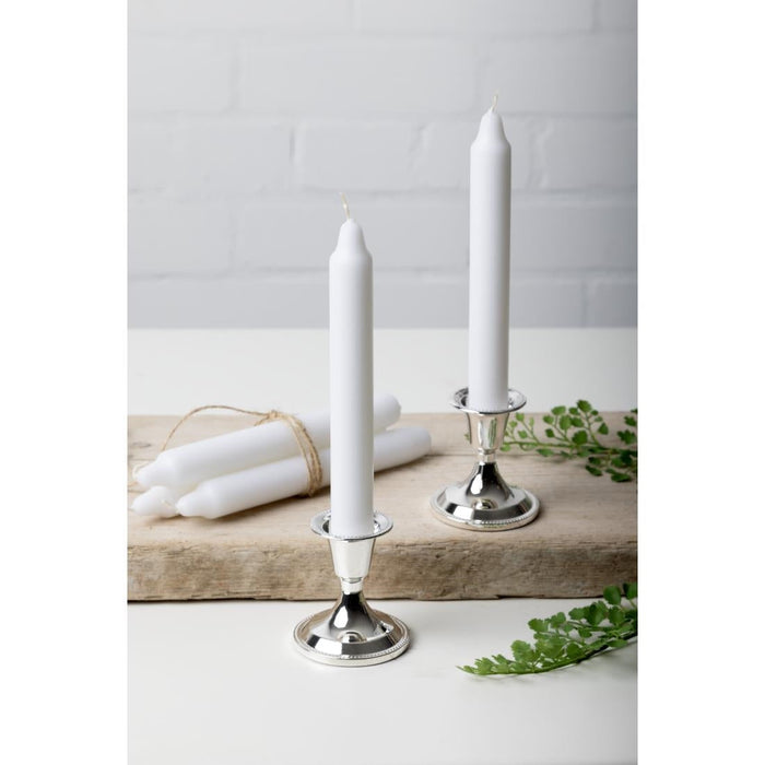 Bolsius 7" Bistro Candles White (45 Pack) Bolsius