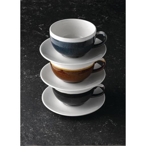 Churchill Monochrome Cappuccino Cup Sapphire Blue 225ml (12 Pack) Churchill