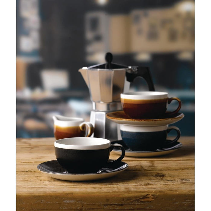 Churchill Monochrome Cappuccino Saucer Iron Black 158mm (12 Pack) Churchill