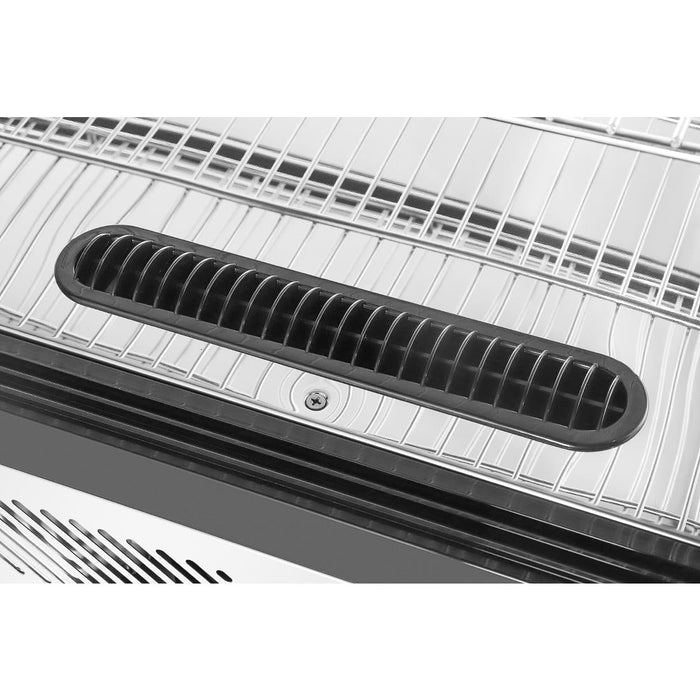 Polar G-Series Countertop Display Fridge Black Square Glass 160Ltr Polar