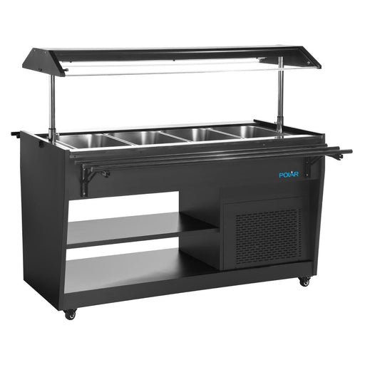 Polar G-Series Refrigerated Buffet Bar in Black Polar