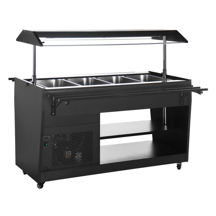 Polar G-Series Refrigerated Buffet Bar in Black Polar