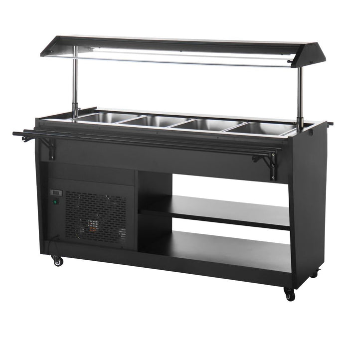 Polar G-Series Refrigerated Buffet Bar in Black Polar