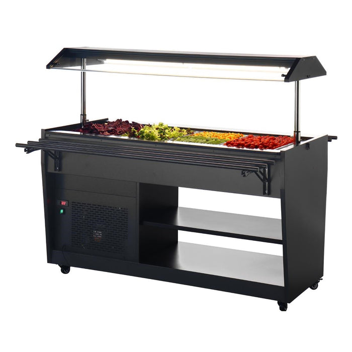 Polar G-Series Refrigerated Buffet Bar in Black Polar