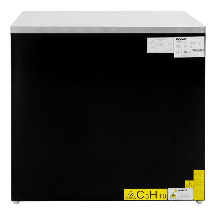 Polar G-Series Double Door Counter Fridge Black 240Ltr Polar