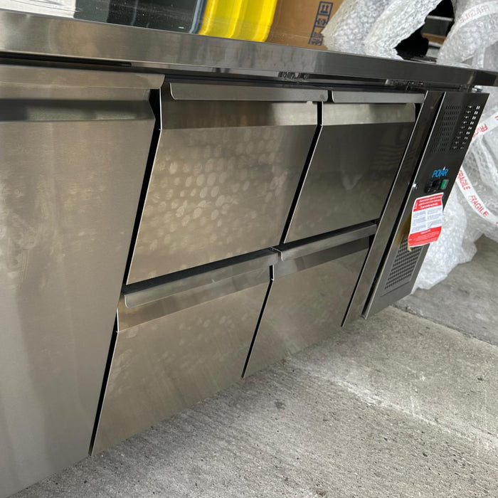 B Grade Polar U-Series Single Door and 4 Drawer Counter Fridge 358Ltr - UA020 Canmac Catering Equipment