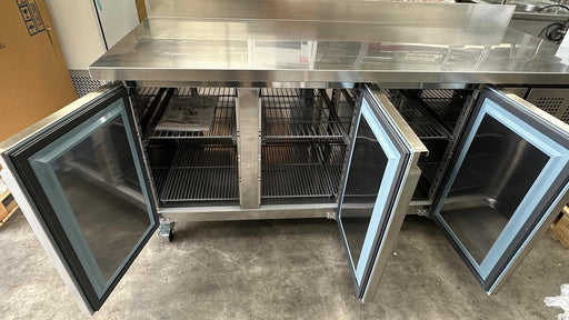 B Grade Polar U-Series Triple Door Counter Freezer with Upstand 417Ltr-DL917 Canmac Catering Equipment