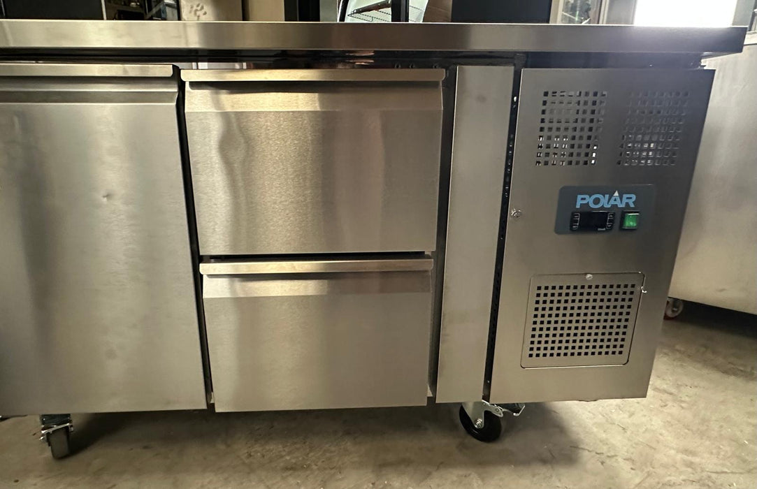 B Grade Polar U-Series 1 Door & Double Drawer Counter Fridge 282Ltr - GD873 Canmac Catering Equipment