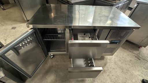 B Grade Polar U-Series 1 Door & Double Drawer Counter Fridge 282Ltr - GD873 Canmac Catering Equipment