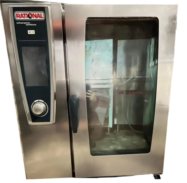 RATIONAL 10 GRID WHITE EFFICIENCY SCC COMBI OVEN 3 PHASE ELECTRIC-Refurbished