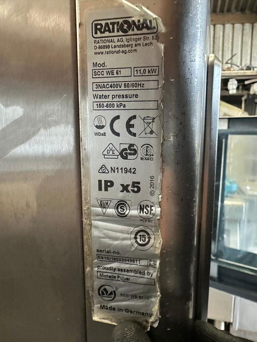Rational 6 Grid 3 Phase Electric Combi Oven - Refurbished Canmac Catering Equipment