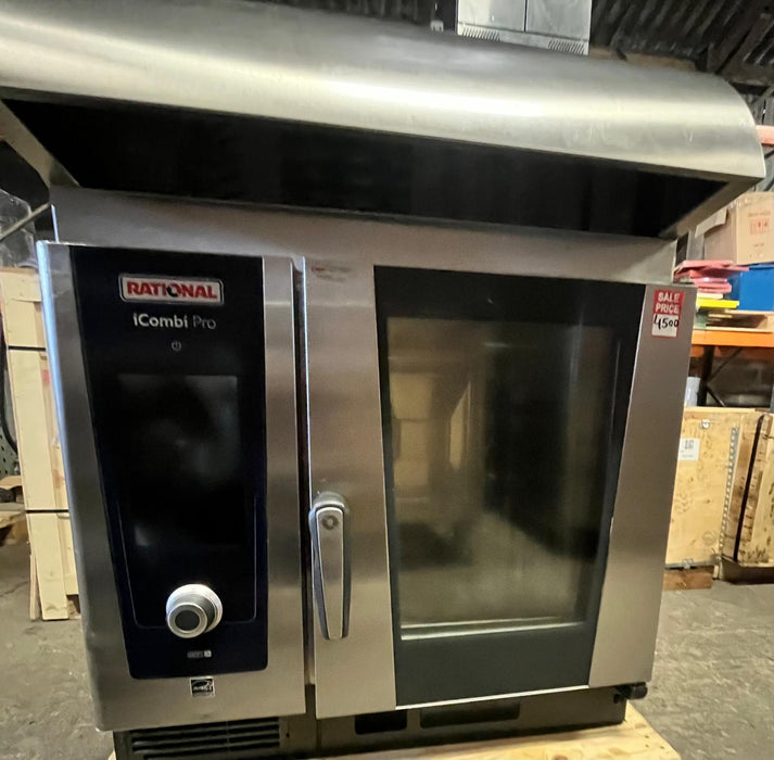 Commercial Rational I Combi Pro 6 Grid electric single phase With Condensation Hood Refurbished Canmac Refurbished