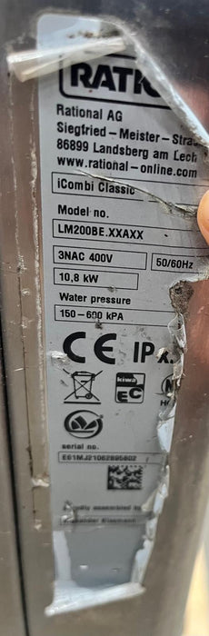 Rational iCombi Classic Electric Combi Oven 6-1/1 Three Phase-Refurbished Canmac Refurbished