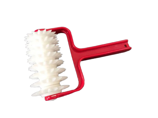 Dough Roller Docker With Plastic Red Handle - Full Size - DR01 Canmac