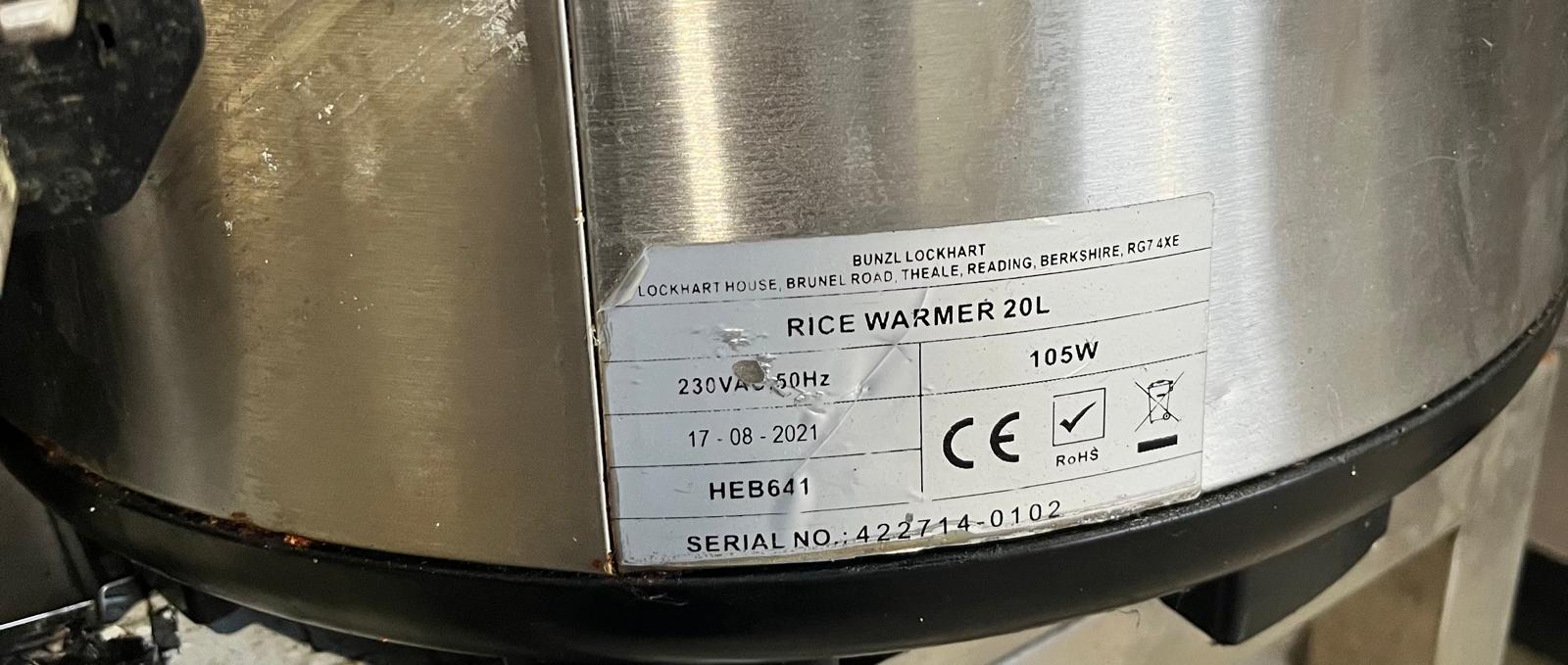 Rice Warmer 20L Electric - Refurbished