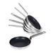 Set of 6x 20cm Frying Pans (HT977). Induction Compatible