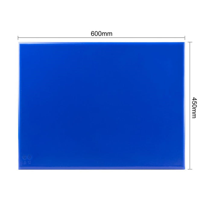 Hygiplas High Density 6-Piece Chopping Board with Rack 600x450x24mm Hygiplas