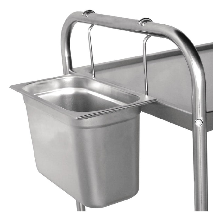 Material: Stainless steel. Size: GN 1/3. Fits clearing trolleys