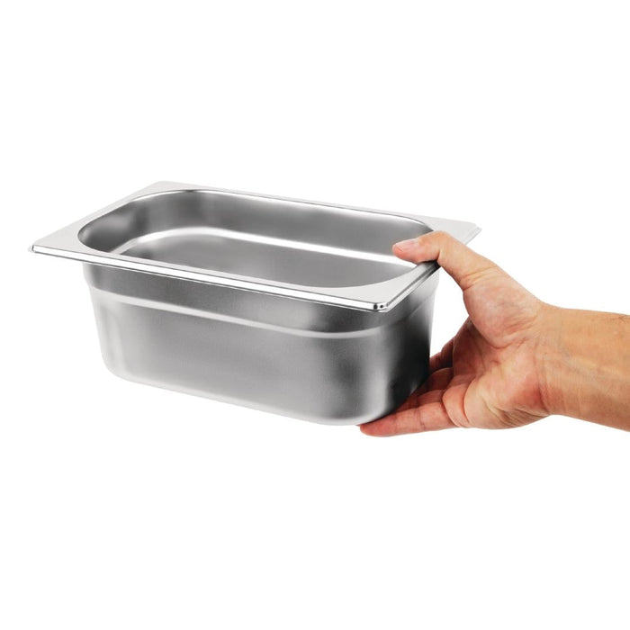 Vogue Stainless Steel Gastronorm Container Kit 1/4 (5 Pack) Vogue
