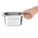 Vogue Gastronorm Tray Set with Lids 1/9 (6 Pack) Vogue