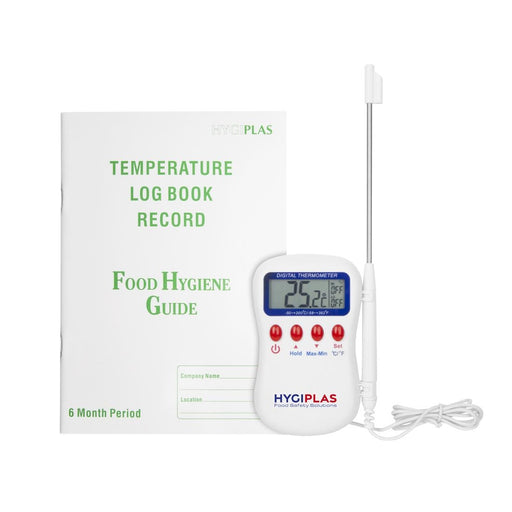 Multistem thermometer & temperature log book combo deal
