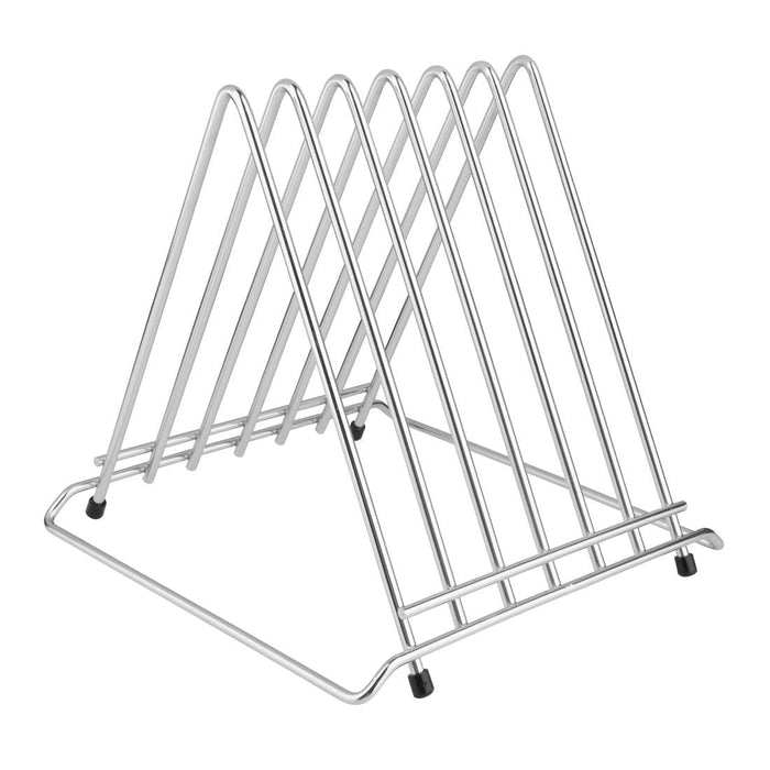 Hygiplas Low Density 6-Piece Chopping Board Set with Rack 455x305x20mm Hygiplas