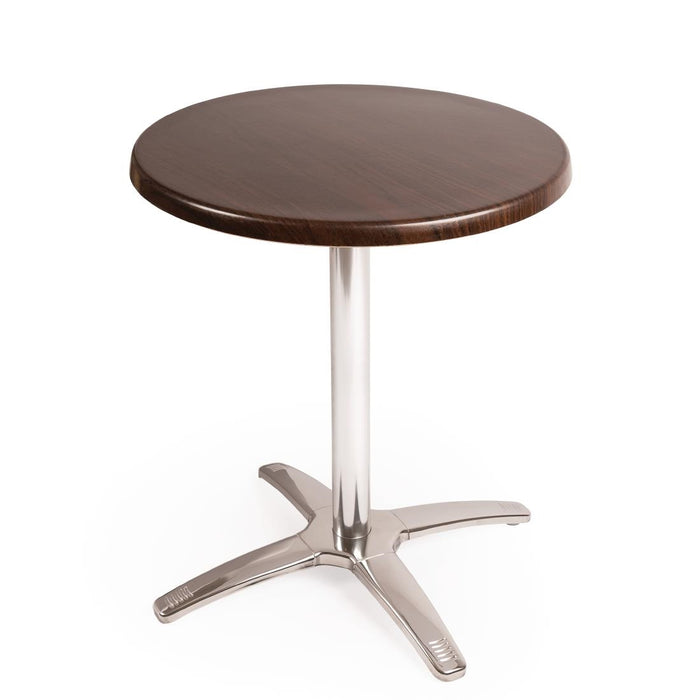 Table Base Size (mm): 680(H) x 650(W) x 650(D). Table Top Size (mm): 30(H) x 600(W) x 600(D)
