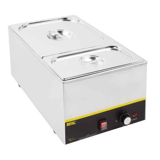 Vogue Stainless Steel Gastronorm Tray Set 1/3 and 2/3 with Lids Vogue