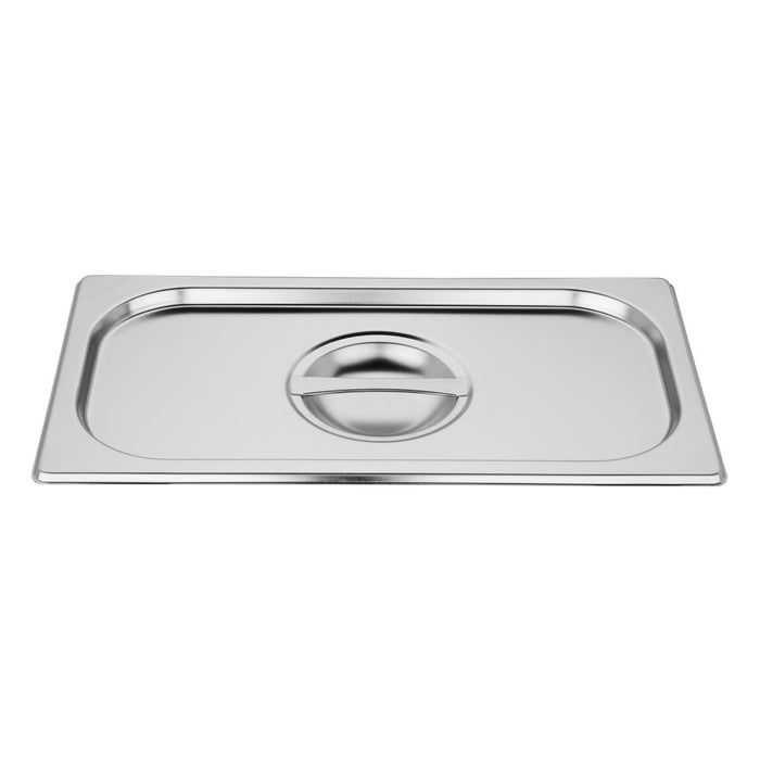 Vogue Stainless Steel Gastronorm Tray Set 3 x 1/3 with Lids Vogue