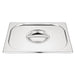 Vogue Stainless Steel Gastronorm Tray Set 2 x 1/2 with Lids Vogue