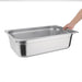 Vogue Stainless Steel 1/1 Gastronorm Tray with Lid Vogue