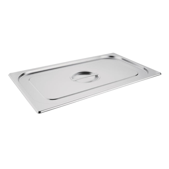 Vogue Stainless Steel 1/1 Gastronorm Tray with Lid Vogue
