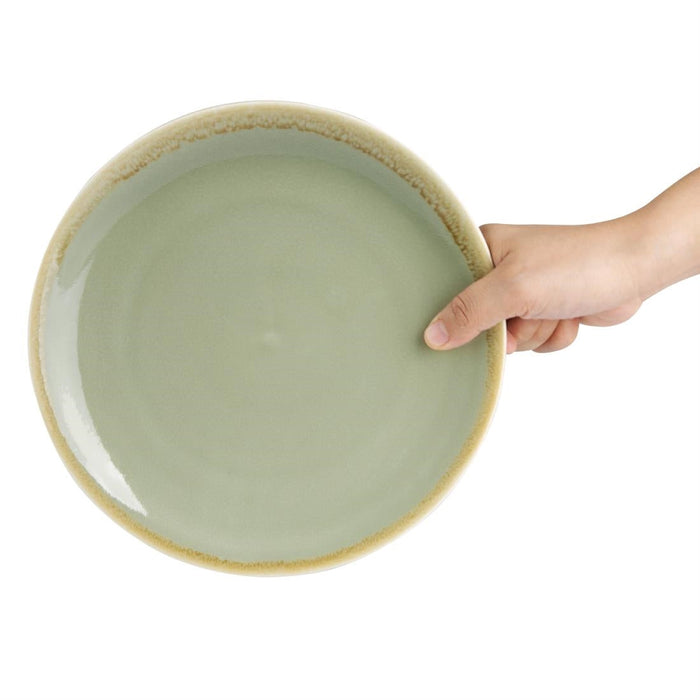 Olympia Kiln Round Coupe Plate Moss 230mm (6 Pack) Olympia
