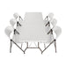 Special Offer Bolero PE Centre Folding Table 6ft with Six Folding Chairs Bolero