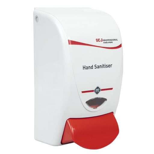 Deb Hand Sanitiser Dispenser and 3 Unperfumed Foam Hand Sanitisers 1Ltr SCJ Professional