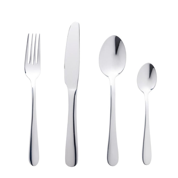 Contains: 12 x Olympia Buckingham Table Knives, 12 x Table Forks, 12 x Dessert Spoons and 12 x Teaspoons