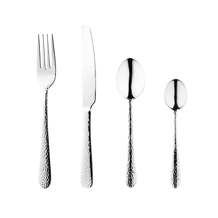 Contains: 12 x Olympia Tivoli Table Knives, 12 x Table Forks, 12 x Dessert Spoons and 12 x Teaspoons