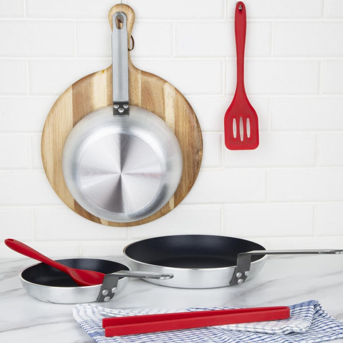Vogue Cook Like A Pro 3-Piece Aluminium Non-Stick Frying Pan and Sauté Pan Set Vogue