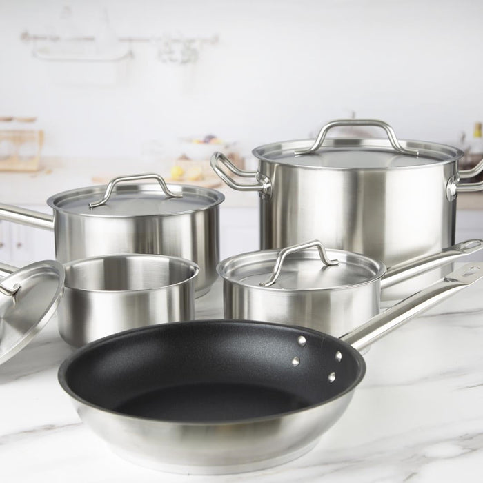 Vogue Cook Like A Pro 5-Piece Stainless Steel Cookware Set Vogue