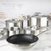 Vogue Cook Like A Pro 5-Piece Stainless Steel Cookware Set Vogue