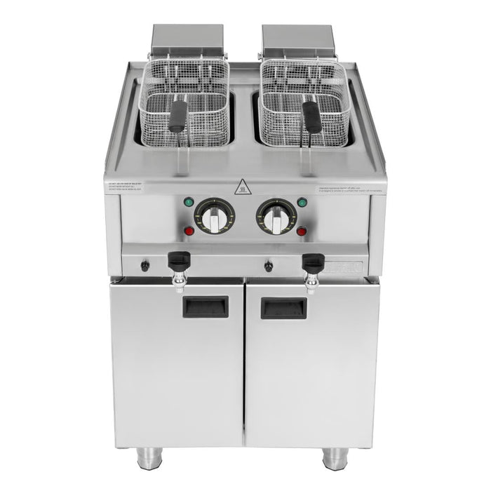 Buffalo 600 Series Freestanding Twin Tank Electric Fryer 2x 8Ltr Buffalo