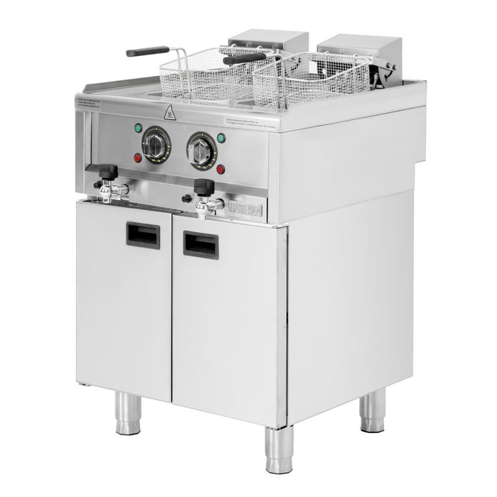 Buffalo 600 Series Freestanding Twin Tank Electric Fryer 2x 8Ltr Buffalo