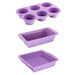 3x flexible purple pans