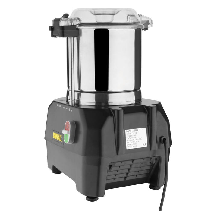 Buffalo 5Ltr Bowl Cutter and Veg Prep Attachment with 4x Discs Buffalo